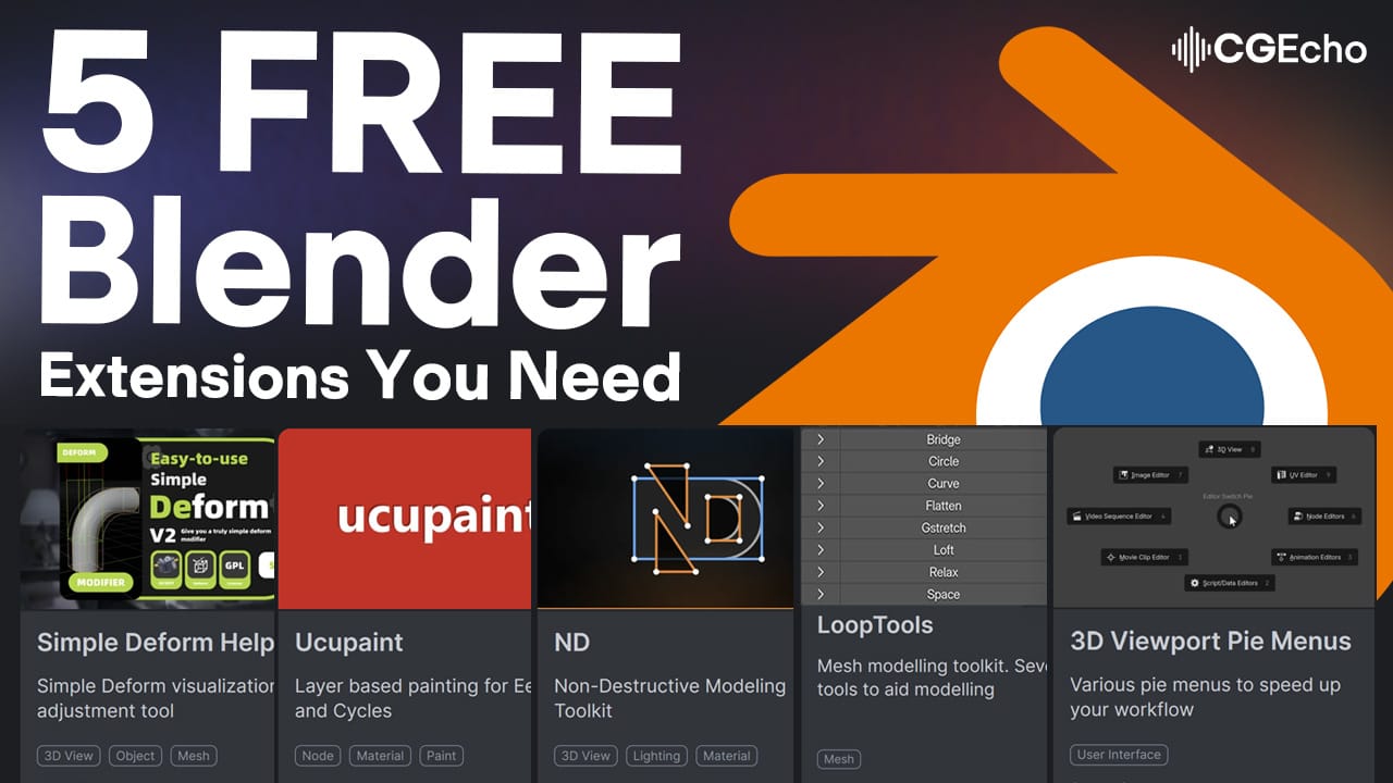 5 FREE Blender Extensions You Need to Install Right Now 5 FREE Blender Extensions You Need to Install Right Now