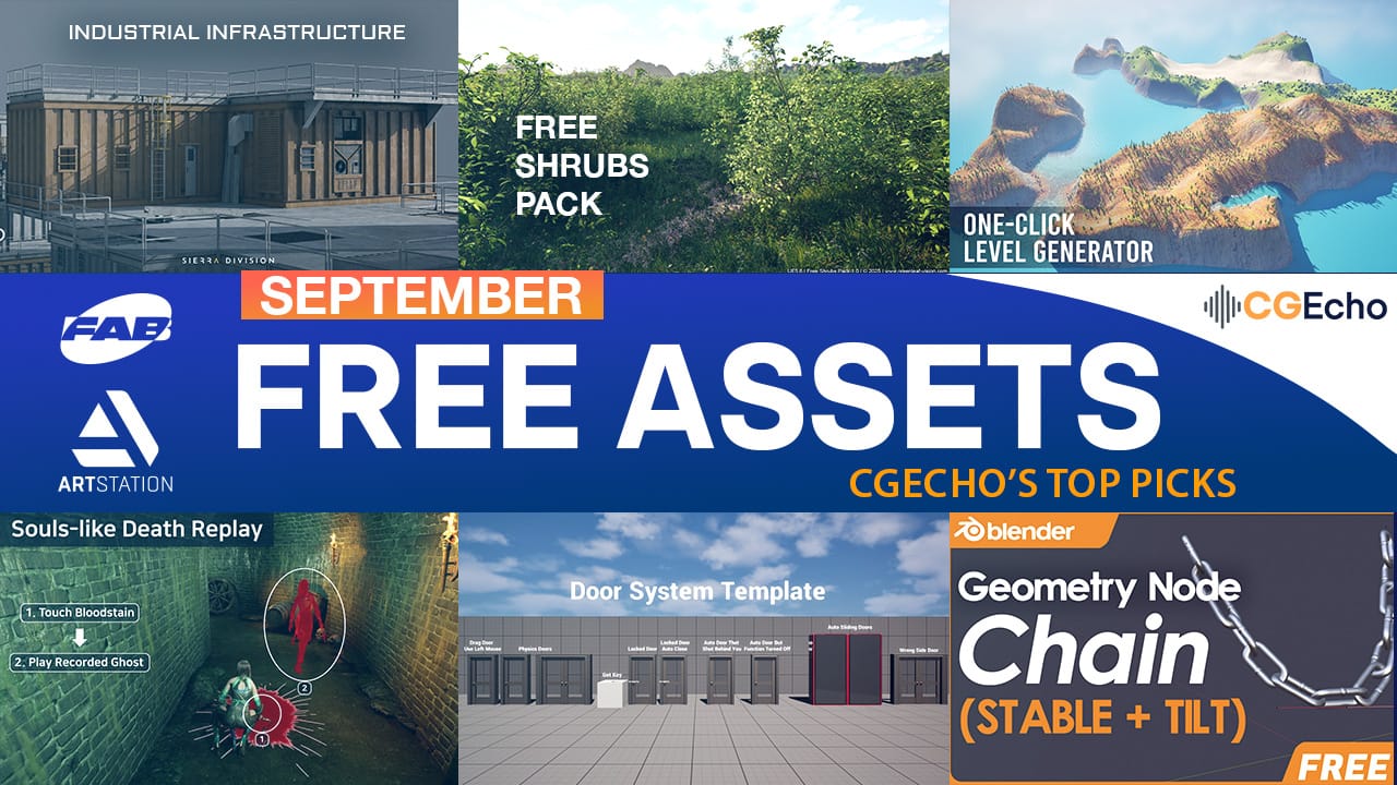 CGEcho’s Monthly Haul: Top Free 3D Assets for Blender & Unreal Engine! CGEcho’s Monthly Haul: Top Free 3D Assets for Blender & Unreal Engine!