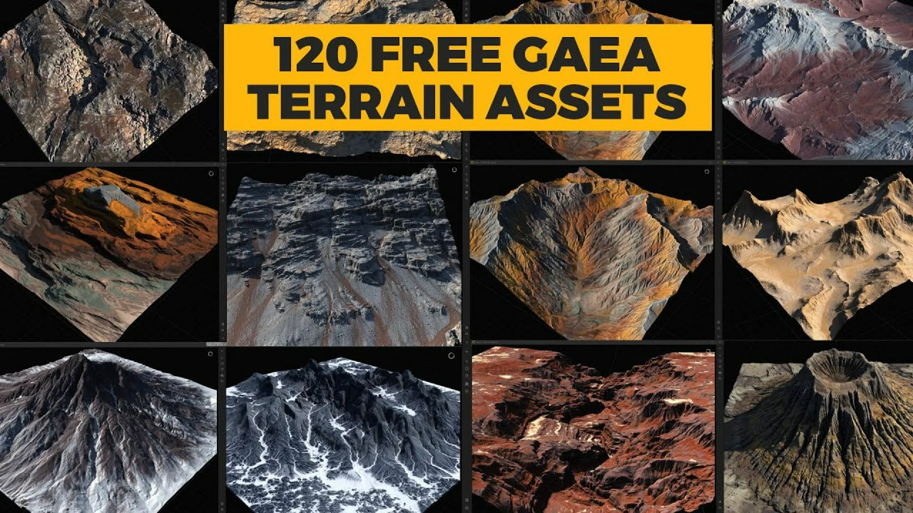 Grab 120 Free Procedural 3D Terrains for Gaea Users Grab 120 Free Procedural 3D Terrains for Gaea Users