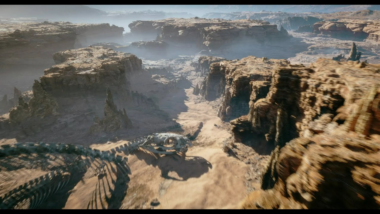Unreal Engine Cliffscape: Mystery Desert in 4K Unreal Engine Cliffscape: Mystery Desert in 4K