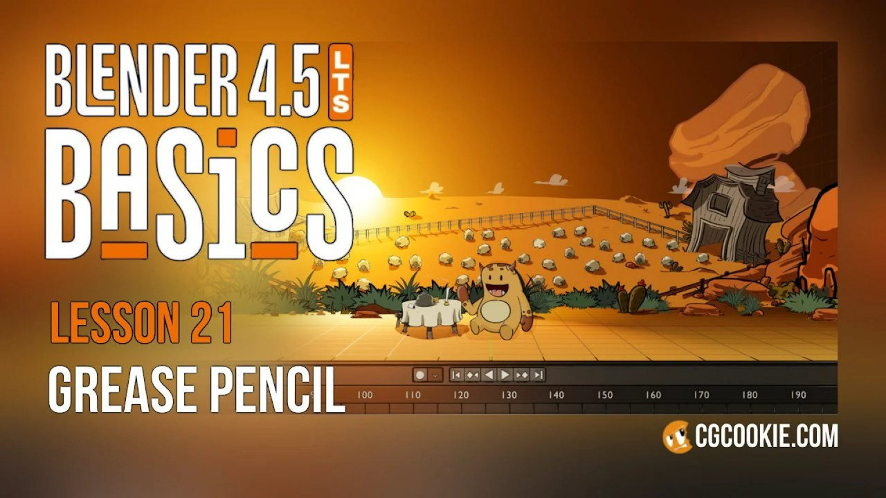 Comprehensive Introduction to Blender’s Grease Pencil by CG Cookie Comprehensive Introduction to Blender’s Grease Pencil by CG Cookie