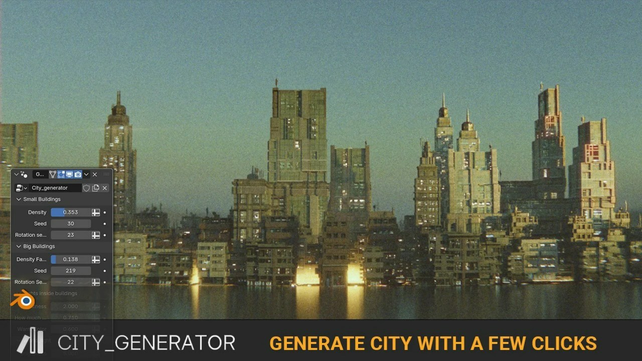 Unlock Procedural Cities: Build & Control Realistic Urban Environments in Blender Unlock Procedural Cities: Build & Control Realistic Urban Environments in Blender