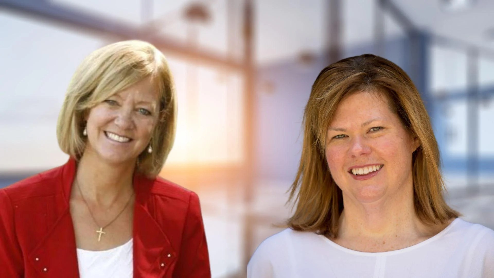 Jeanne Ives, Former Illinois State Representative (left), Stacy St. Clair, Chicago Tribune reporter (right) Jeanne Ives, Former Illinois State Representative (left), Stacy St. Clair, Chicago Tribune reporter (right)