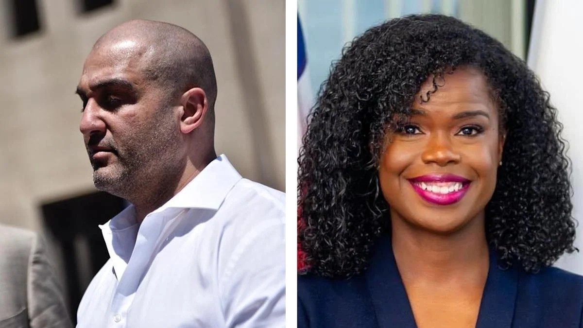 Robert Bouto (pictured left) and Cook County State's Attorney Kim Foxx Robert Bouto (pictured left) and Cook County State's Attorney Kim Foxx