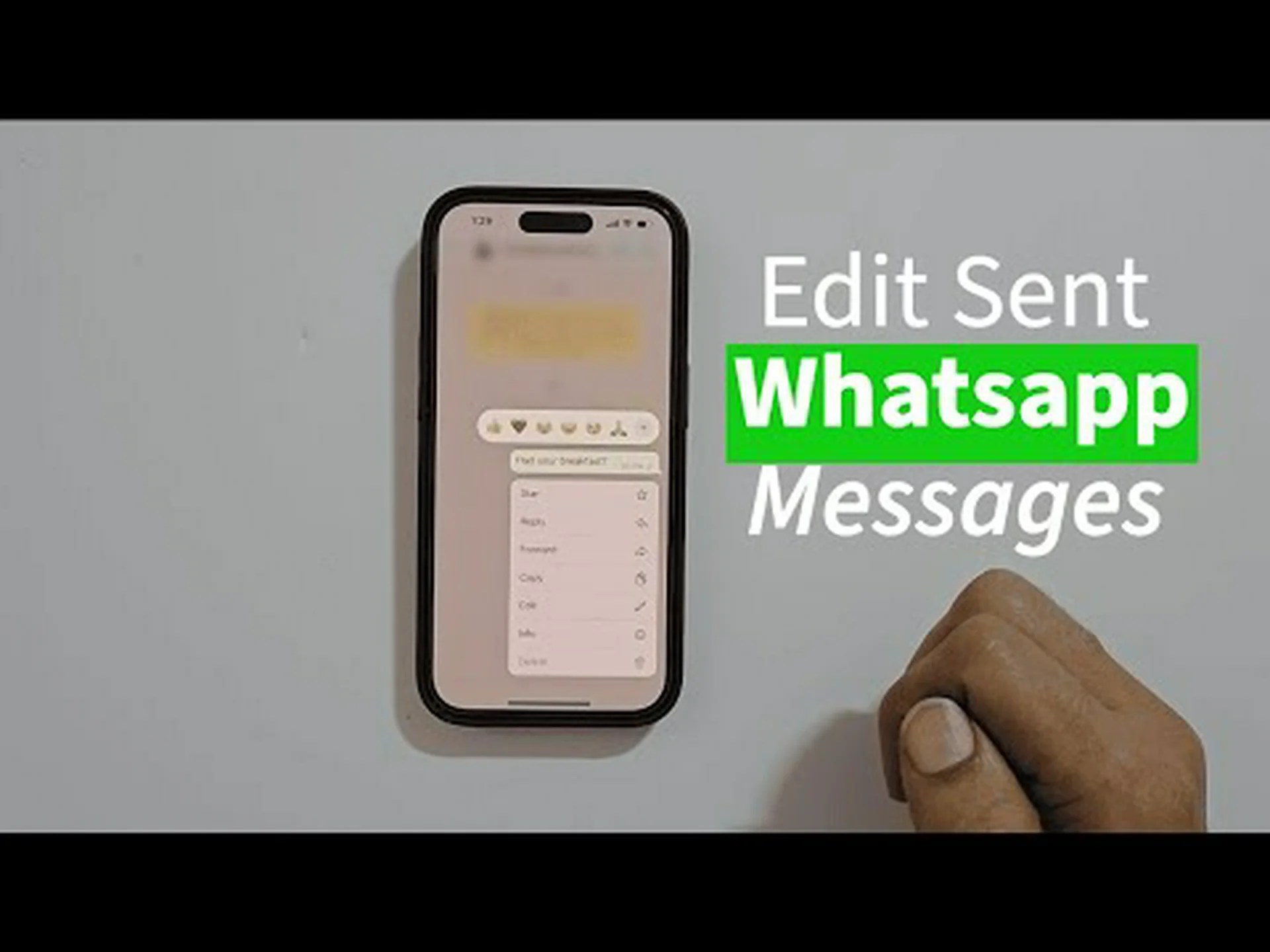 WhatsAppで送信済みメッセージを編集する方法 WhatsAppで送信済みメッセージを編集する方法