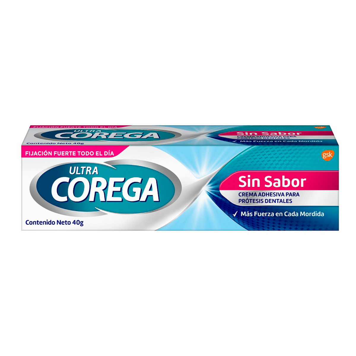 Adhesivo Corega Ultra Sin Sabor 40G