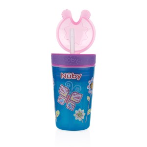 VASO NUBY SNACKNSIP ANTIDERRA 9OZ VASO NUBY SNACKNSIP ANTIDERRA 9OZ