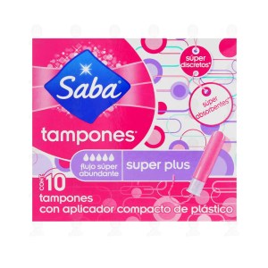 TAMPONES SABA LARGO SUPERPLUS C/10 TAMPONES SABA LARGO SUPERPLUS C/10