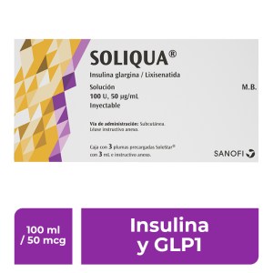 SOLIQUA 100U 50MCG S INY 3X3ML PLUM SOLIQUA 100U 50MCG S INY 3X3ML PLUM