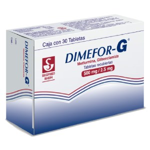 DIMEFOR-G 500/2.5MG TAB RECUB 30 DIMEFOR-G 500/2.5MG TAB RECUB 30