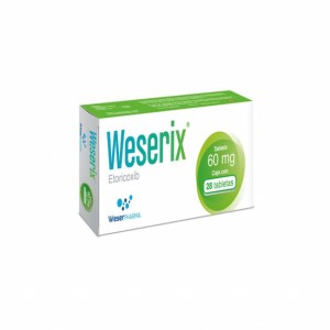 WESERIX CAJA CON 28 TABLETAS DE 60 MG WESERIX CAJA CON 28 TABLETAS DE 60 MG