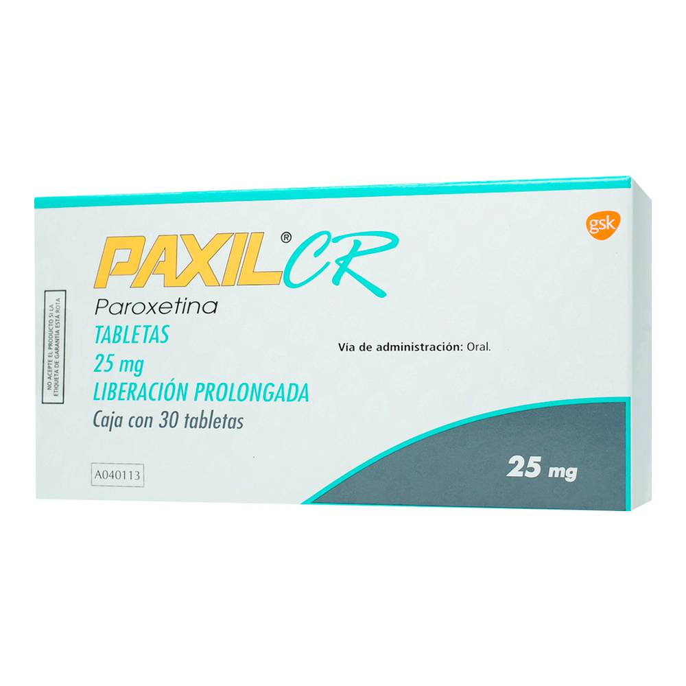 PAXIL-CR 25MG 30 TAB PAXIL-CR 25MG 30 TAB