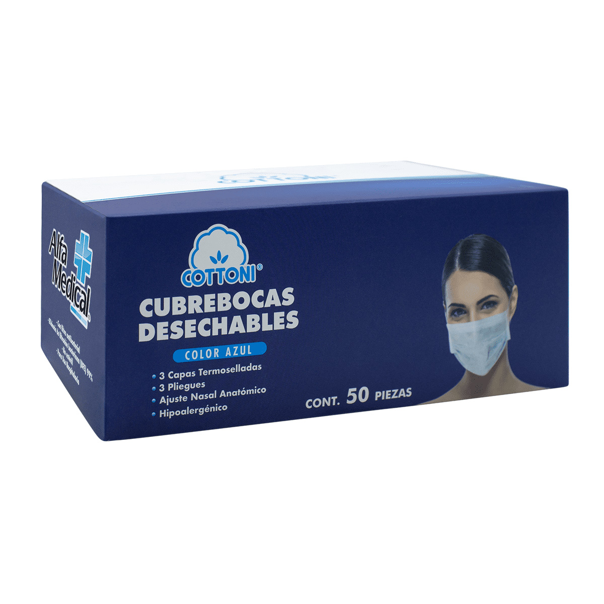 CUBREBOCAS DES COTTONI 3CAP C/50 CUBREBOCAS DES COTTONI 3CAP C/50