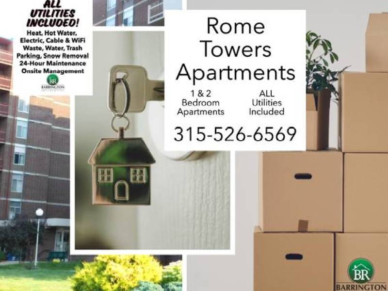 INTERNET & CABLE INCLUDED! 1 Bedroom Apartments at Rome Towers Apartme
,097
Rome INTERNET & CABLE INCLUDED! 1 Bedroom Apartments at Rome Towers Apartme
,097
Rome