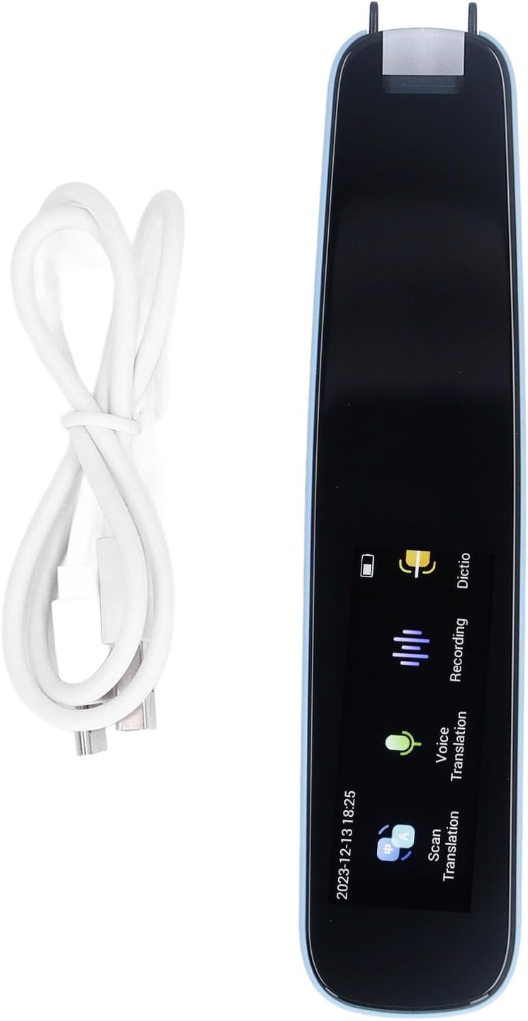 Scan Reader Pen International Edition Smart Voice Translator Pen Multilanguage Scanner Pen Digital Scanning Translation Multifunctional for Business Travel (Blue) Scan Reader Pen International Edition Smart Voice Translator Pen Multilanguage Scanner Pen Digital Scanning Translation Multifunctional for Business Travel (Blue)
