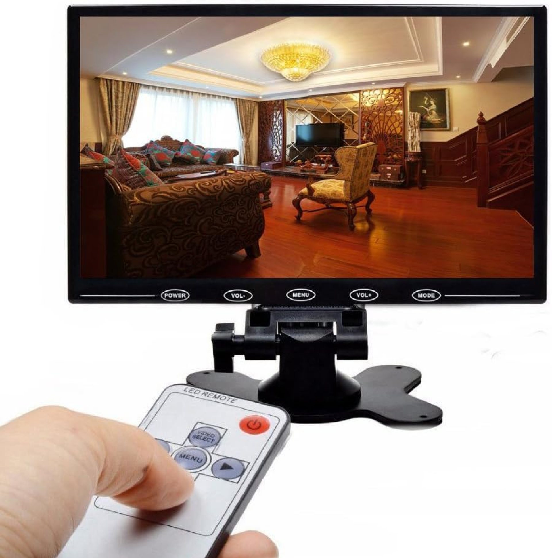 SallyBest® 9 Inch Ultra Thin 16:9 HD 800×480 TFT LCD Color Display Headrest Monitor Touch Button Monitor Screen Support Audio + Video + HDMI + VGA SallyBest® 9 Inch Ultra Thin 16:9 HD 800×480 TFT LCD Color Display Headrest Monitor Touch Button Monitor Screen Support Audio + Video + HDMI + VGA