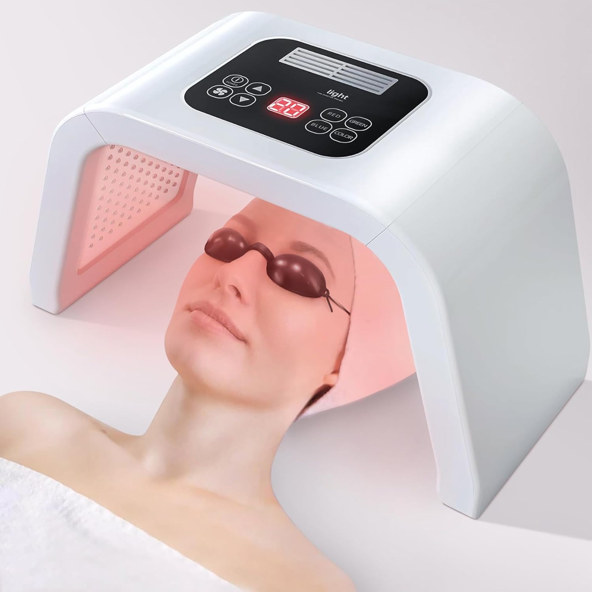 LED-Face-Light-Therapy, 7 in 1 Color LED Face Mask Facial Body Beauty Equipment LED-Face-Light-Therapy, 7 in 1 Color LED Face Mask Facial Body Beauty Equipment