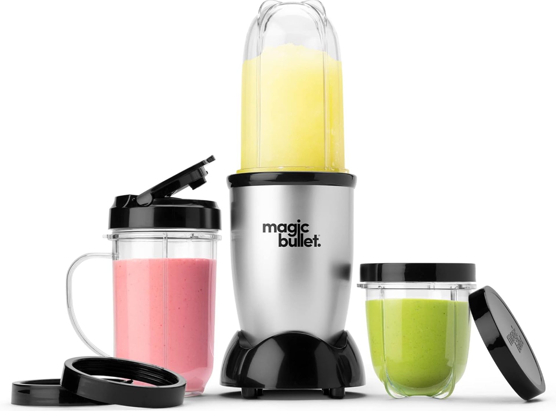 Magic Bullet Blender, Small, Silver, 11 Piece Set Magic Bullet Blender, Small, Silver, 11 Piece Set