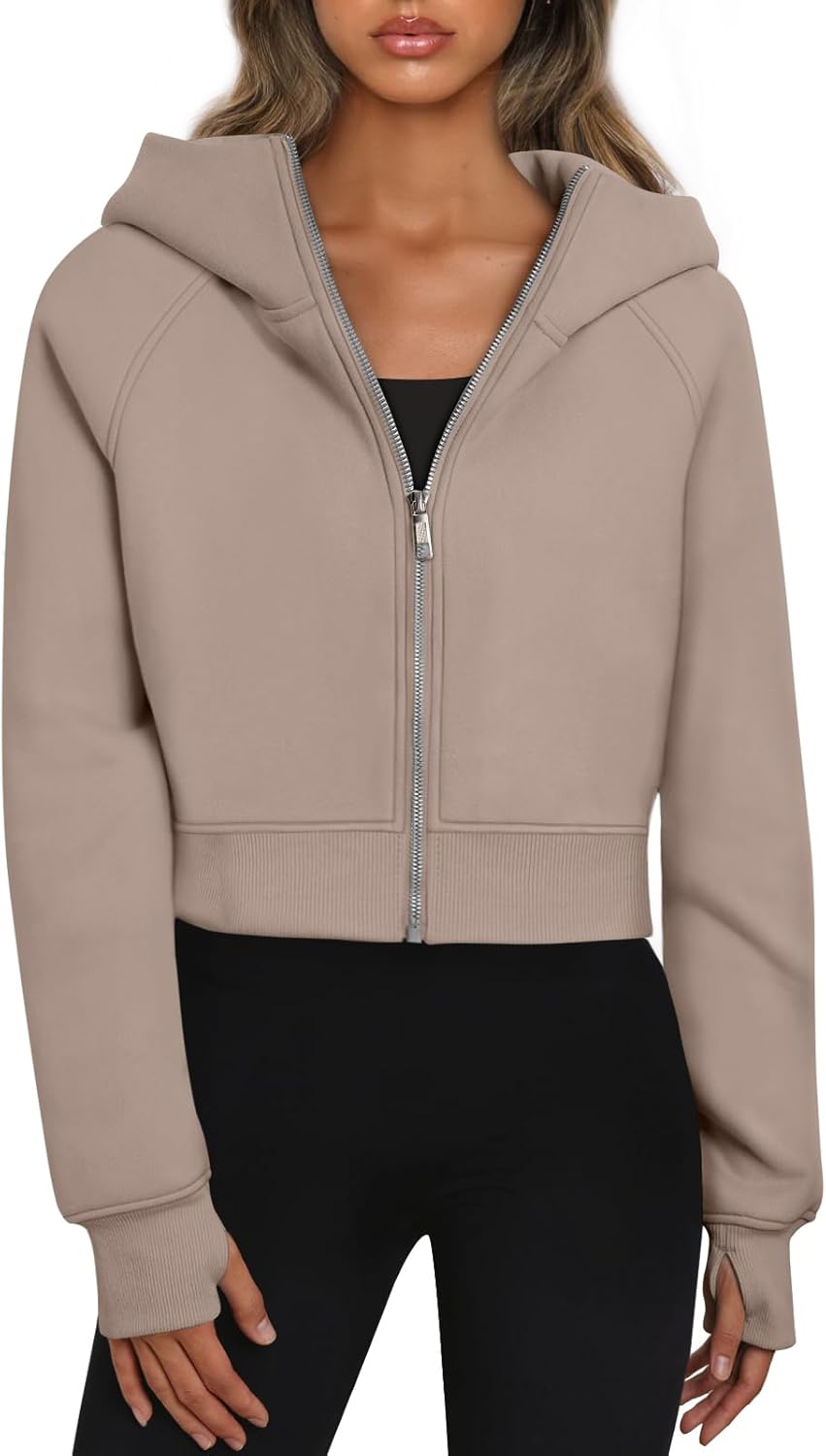 Trendy Queen Womens Zip Up Hoodies Jackets Cropped Sweatshirts Fleece Fall Outfits Casual Comfy Y2k Tops Winter Clothes 2025 Trendy Queen Womens Zip Up Hoodies Jackets Cropped Sweatshirts Fleece Fall Outfits Casual Comfy Y2k Tops Winter Clothes 2025
