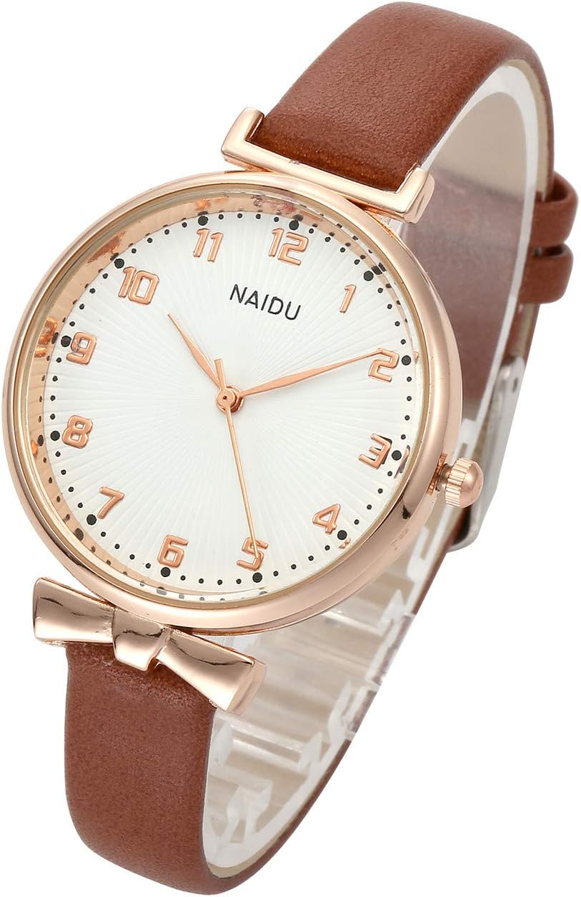 Top Plaza Womens Ladies Classic Simple Leather Analog Quartz Wrist Watch Rose Gold Case Arabic Numerals Casual Dress Watches Top Plaza Womens Ladies Classic Simple Leather Analog Quartz Wrist Watch Rose Gold Case Arabic Numerals Casual Dress Watches