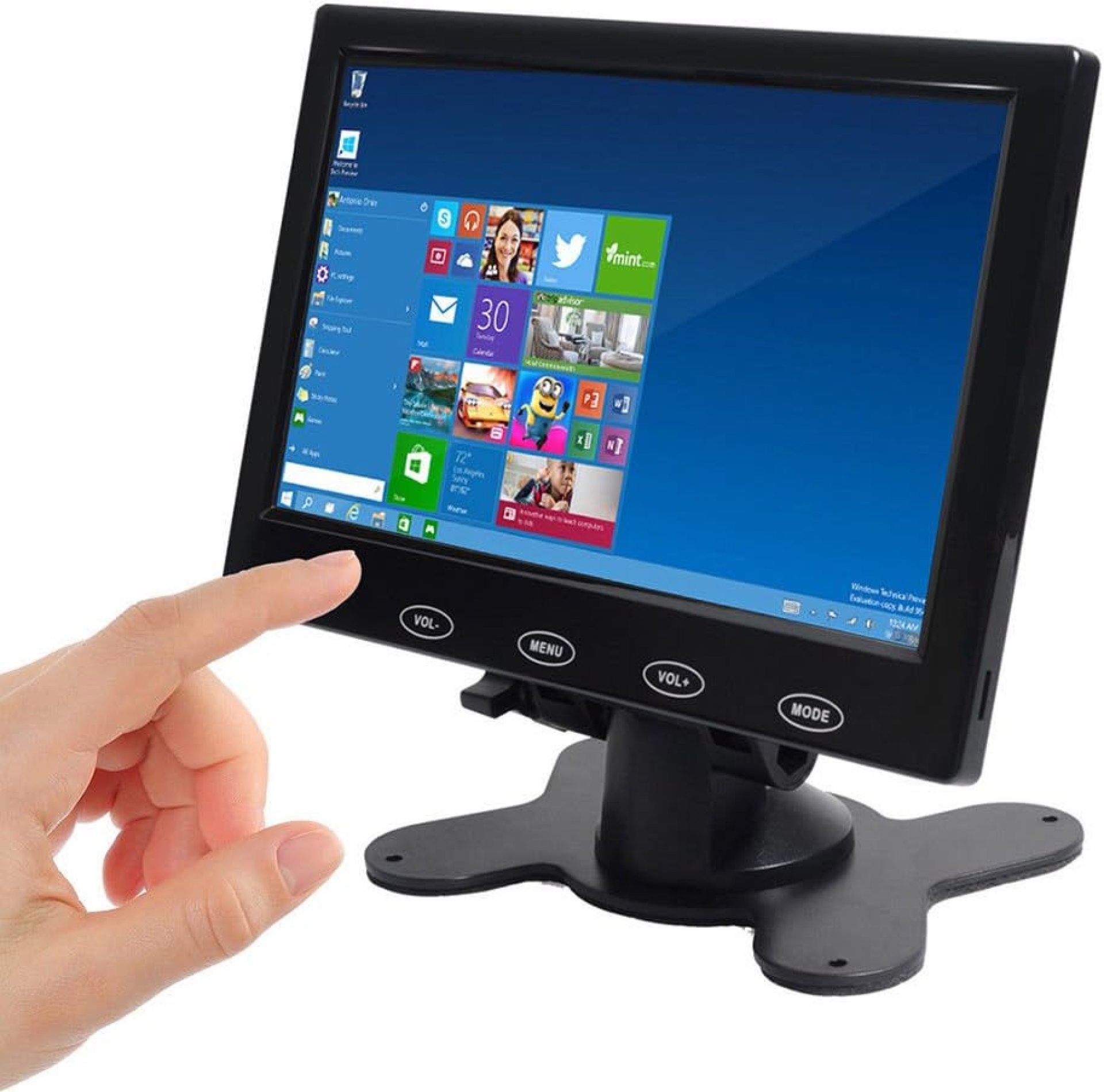 SallyBest® 7 Inch Ultra Thin 16:9 HD 800×480 TFT LCD Color Display Headrest Monitor Touch Button Monitor Screen Support AV HDMI VGA Video Input SallyBest® 7 Inch Ultra Thin 16:9 HD 800×480 TFT LCD Color Display Headrest Monitor Touch Button Monitor Screen Support AV HDMI VGA Video Input