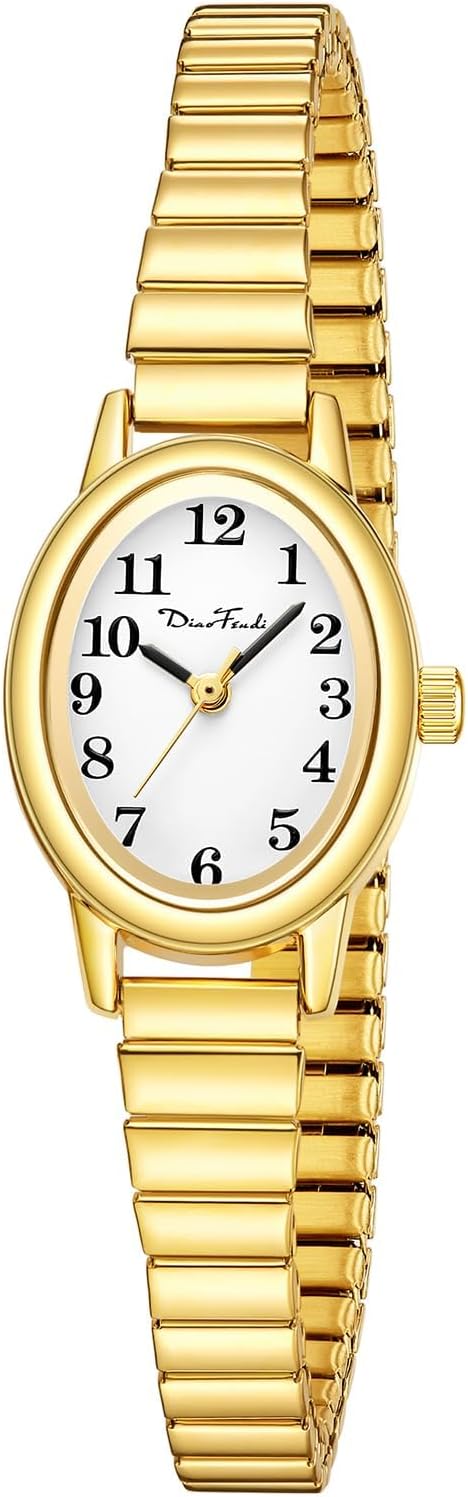 Diaofendi Petite Women’s Easy Reader Watch, Analog Women Watch with Stainless Steel Expansion Band, Water Resistant Diaofendi Petite Women’s Easy Reader Watch, Analog Women Watch with Stainless Steel Expansion Band, Water Resistant