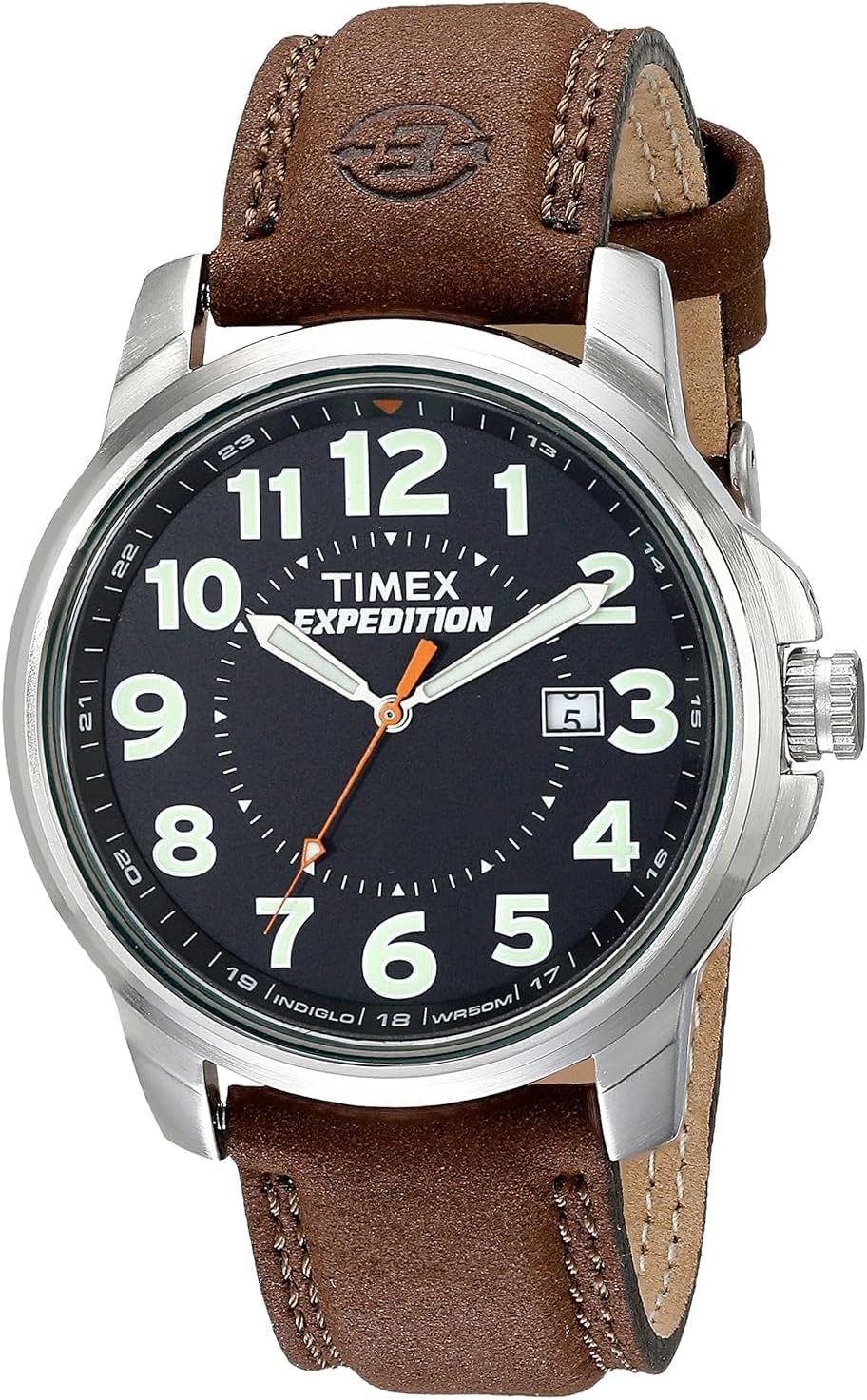 Timex Expedition Metal Field 39mm Men’s Analog Watch | Brown Natural Leather Strap | INDIGLO Backlight and Luminous Hands | 24 Hour Time | Quick Date Function | Rugged Outdoor Watch | 50M Water Resistance Timex Expedition Metal Field 39mm Men’s Analog Watch | Brown Natural Leather Strap | INDIGLO Backlight and Luminous Hands | 24 Hour Time | Quick Date Function | Rugged Outdoor Watch | 50M Water Resistance