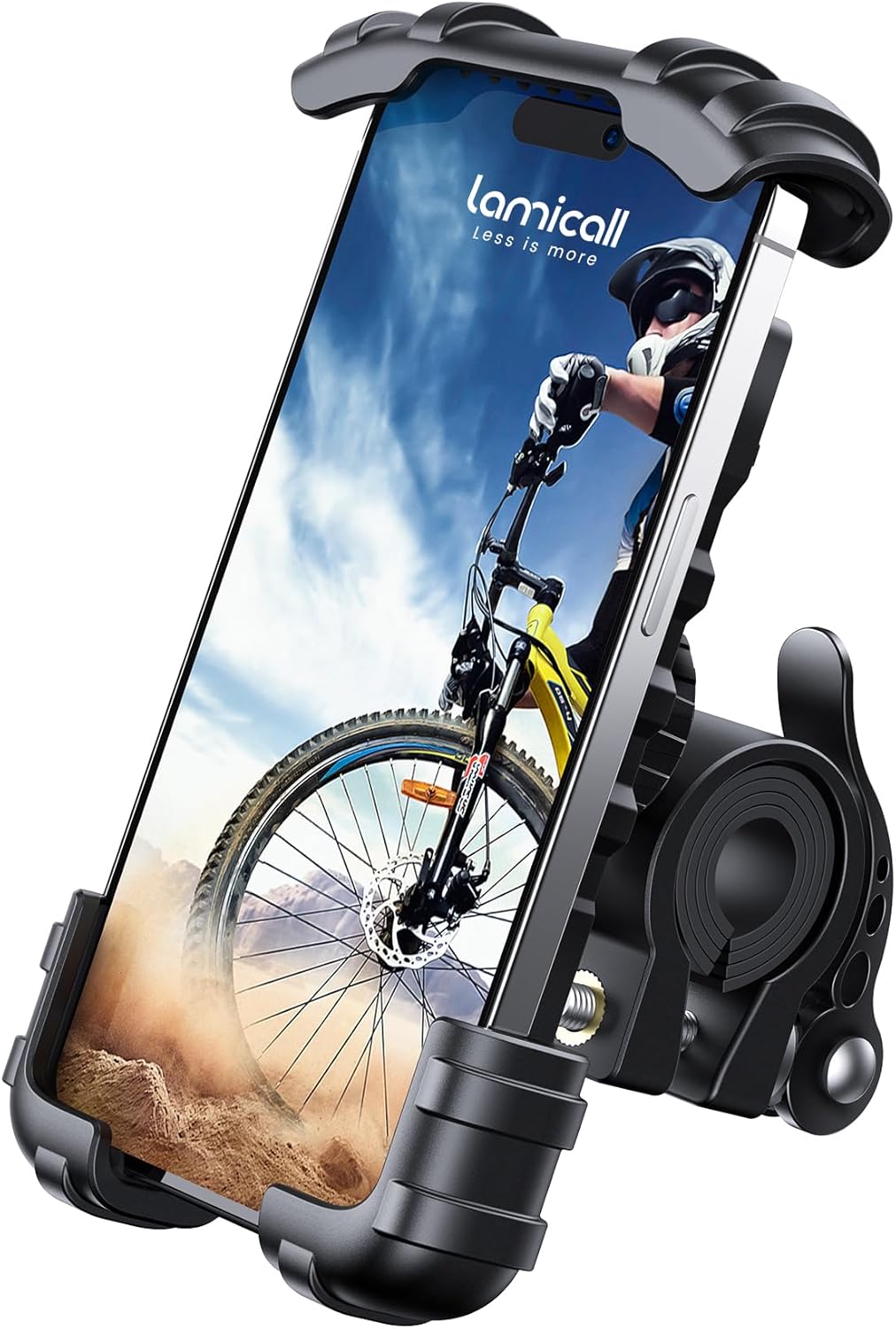 Lamicall Bike Phone Holder, Motorcycle Mount – Motorcycle Phone Holder, Handlebar Cell Phone Clamp, Scooter Phone Clip for iPhone 16 Pro Max/Plus, 15 Pro Max, S10, S20, More 4.7″ to 6.8″ Smartphones Lamicall Bike Phone Holder, Motorcycle Mount – Motorcycle Phone Holder, Handlebar Cell Phone Clamp, Scooter Phone Clip for iPhone 16 Pro Max/Plus, 15 Pro Max, S10, S20, More 4.7″ to 6.8″ Smartphones