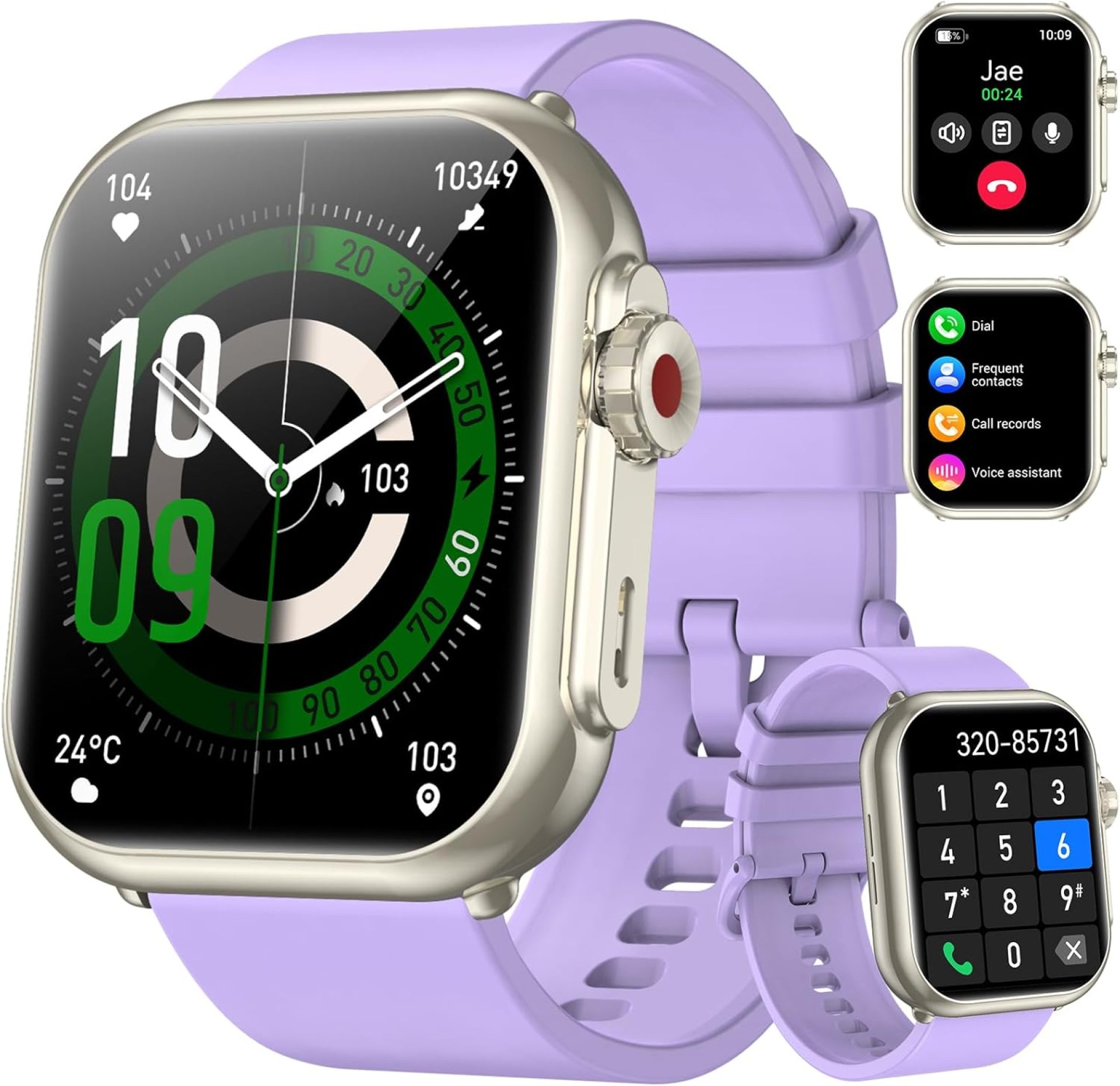 Smart Watch for Men Women, 1.85″ HD Fitness Tracker with Call Function, 1000 mAh 100 Day Battery Life, 110+ Sport Modes, Heart Rate Sleep Monitor Fitness Watch, IP68 Waterproof, iOS Android Compatible Smart Watch for Men Women, 1.85″ HD Fitness Tracker with Call Function, 1000 mAh 100 Day Battery Life, 110+ Sport Modes, Heart Rate Sleep Monitor Fitness Watch, IP68 Waterproof, iOS Android Compatible