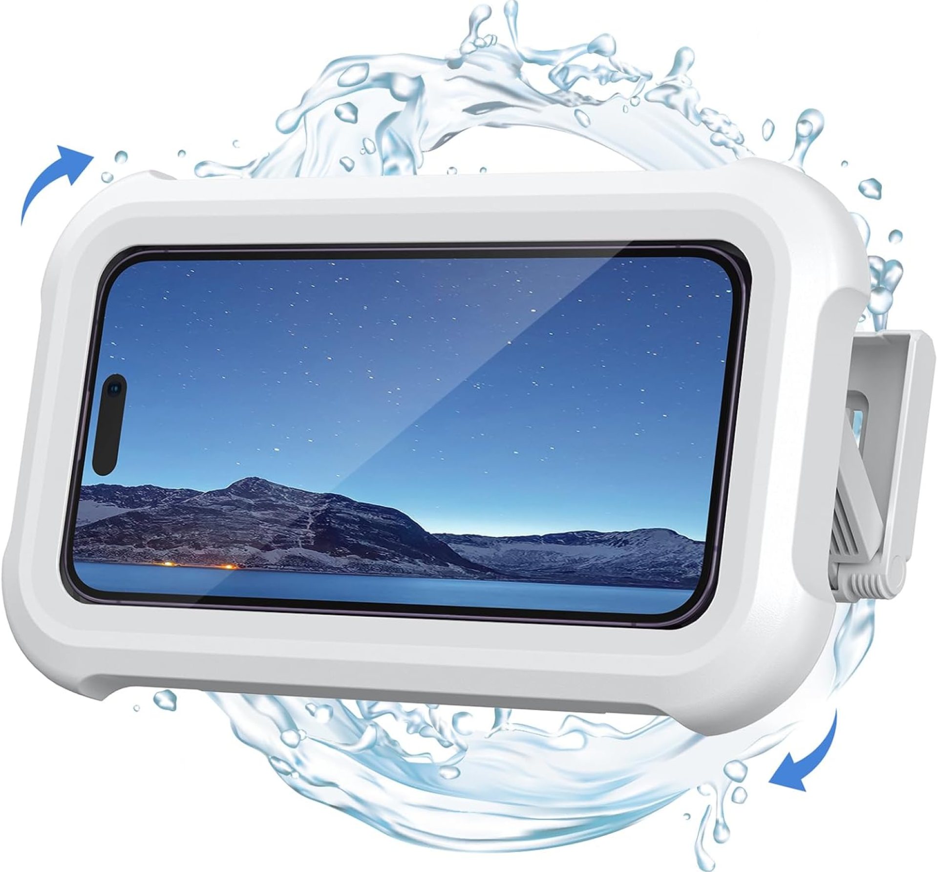 Lamicall Shower Phone Holder Waterproof – 480° Rotatable Retractable Adjustable Shower iPhone Case Holder, Bathroom Wall Phone Mount Stand Water Proof Anti Fog Case, Accessories for 4-7″ Cellphones Lamicall Shower Phone Holder Waterproof – 480° Rotatable Retractable Adjustable Shower iPhone Case Holder, Bathroom Wall Phone Mount Stand Water Proof Anti Fog Case, Accessories for 4-7″ Cellphones