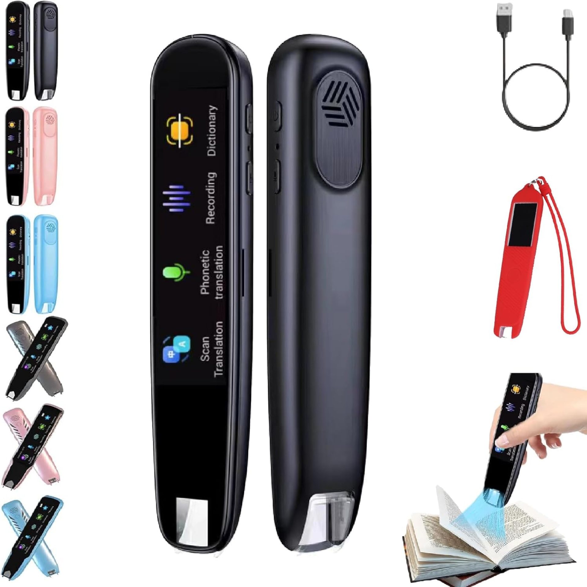 Translator Pen, Traductor De Voz Instantaneo 2024, Amigopen Multipurpose Translation Device,Traductor Inteligente for Students Adults Support WiFi and Supporting 112 Languages (Black-A) Translator Pen, Traductor De Voz Instantaneo 2024, Amigopen Multipurpose Translation Device,Traductor Inteligente for Students Adults Support WiFi and Supporting 112 Languages (Black-A)