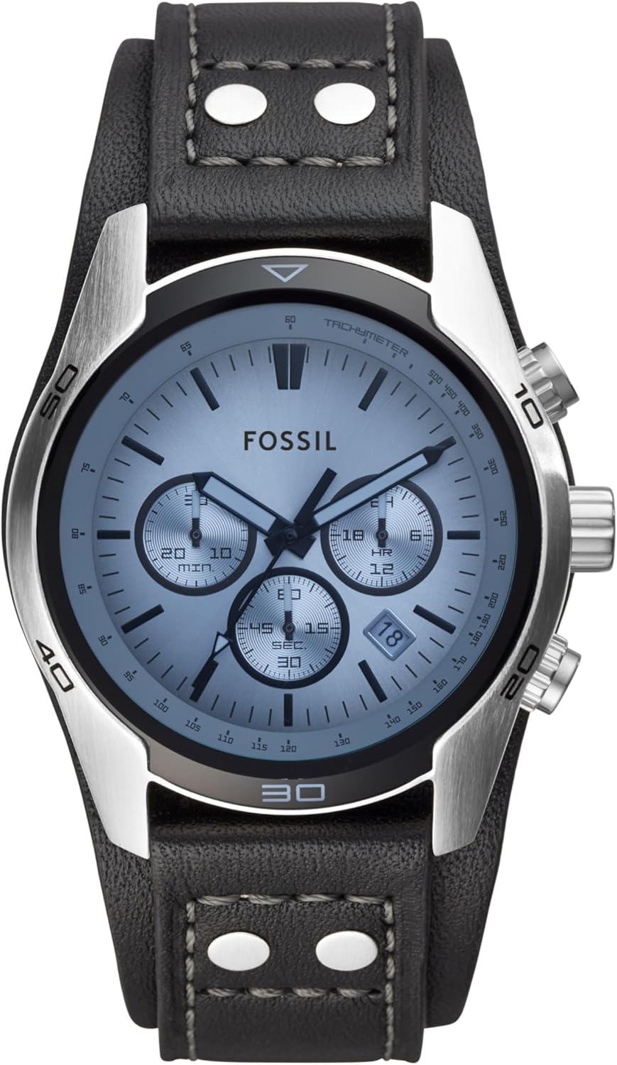 Fossil Men’s Coachman Quartz Stainless Steel and Leather Chronograph Watch Fossil Men’s Coachman Quartz Stainless Steel and Leather Chronograph Watch