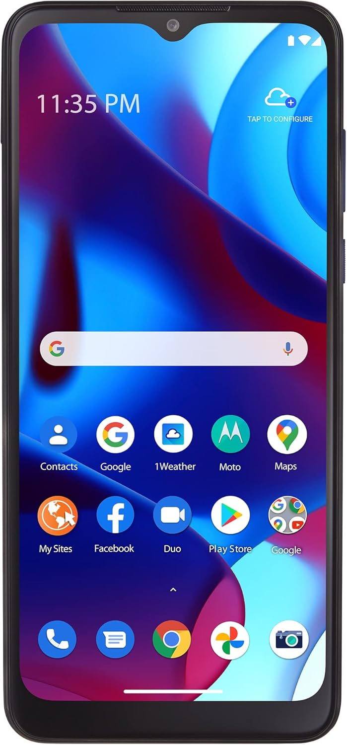 TracFone Moto g Pure (2021), 32GB, Blue – Prepaid Smartphone (Locked/Renewed) TracFone Moto g Pure (2021), 32GB, Blue – Prepaid Smartphone (Locked/Renewed)