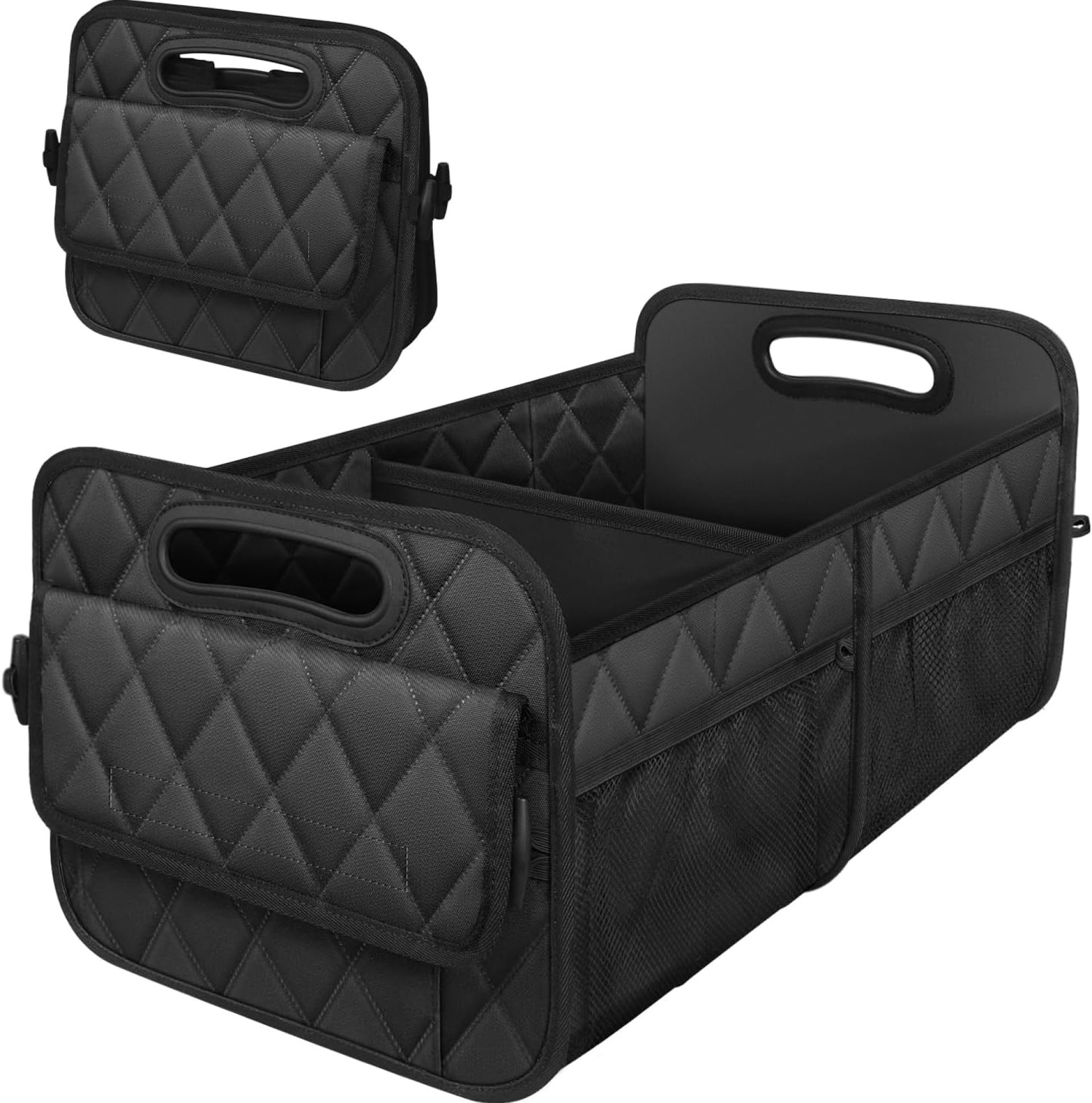 Deosk Car Trunk Organizer for SUV, Car Organizers and Storage with 6 Pocket, Car Accessories for Women/Men 50LWaterproof Polyester Trunk Organizer, Black Deosk Car Trunk Organizer for SUV, Car Organizers and Storage with 6 Pocket, Car Accessories for Women/Men 50LWaterproof Polyester Trunk Organizer, Black