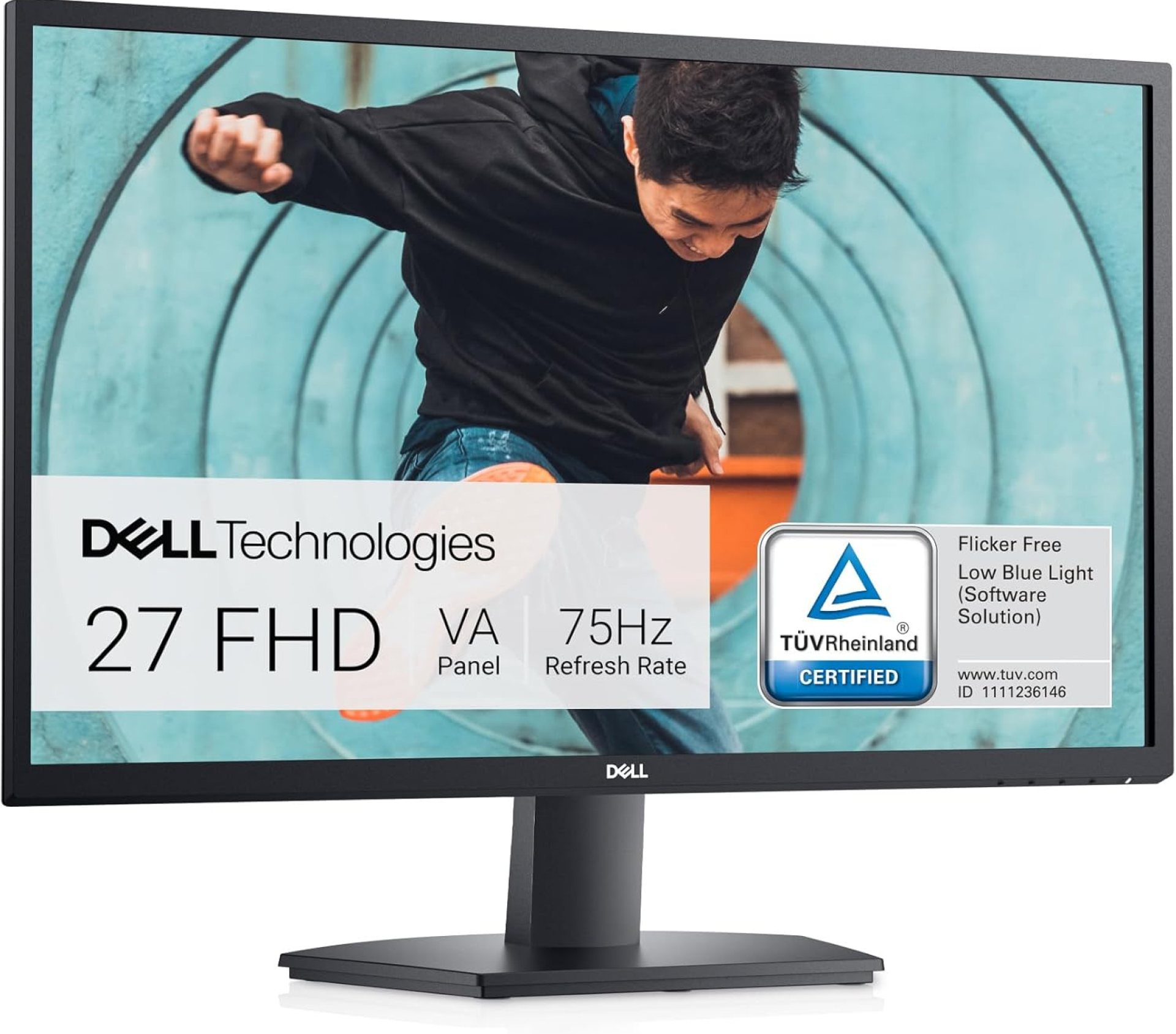 Dell SE2722HX Monitor – 27 inch FHD (1920 x 1080) 16:9 Ratio with Comfortview (TUV-Certified), 75Hz Refresh Rate, 16.7 Million Colors, Anti-Glare Screen with 3H Hardness – Black Dell SE2722HX Monitor – 27 inch FHD (1920 x 1080) 16:9 Ratio with Comfortview (TUV-Certified), 75Hz Refresh Rate, 16.7 Million Colors, Anti-Glare Screen with 3H Hardness – Black