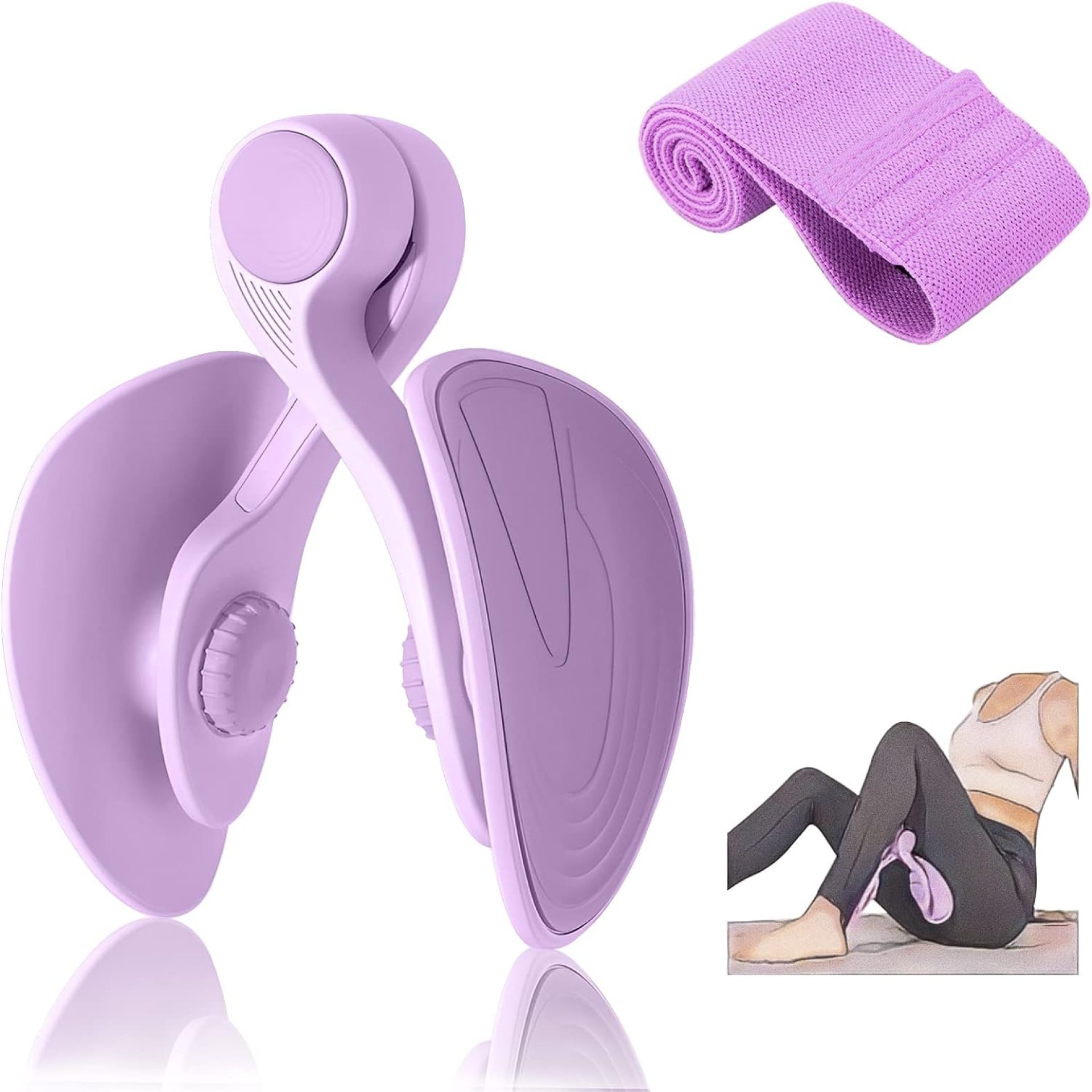 Thigh Master Hip Trainer Kegel Exerciser, Pelvic Floor Trainer, Kegel Trainer for Postpartum Rehabilitation, Trimmer Inner Thigh, Thigh Toner Workout Thigh Master Hip Trainer Kegel Exerciser, Pelvic Floor Trainer, Kegel Trainer for Postpartum Rehabilitation, Trimmer Inner Thigh, Thigh Toner Workout