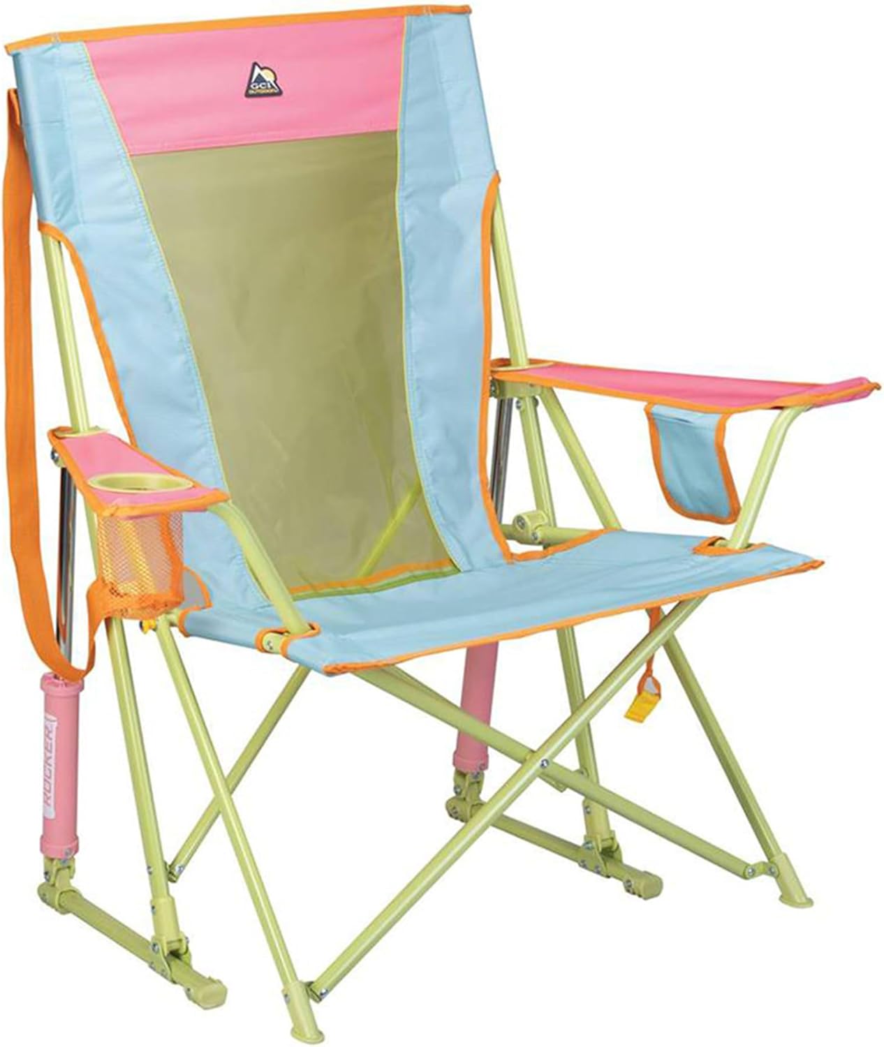 GCI Outdoor Comfort Pro Rocker Camping Chair | Portable Folding Rocking Chair with Durable Armrests & Drink Holder — Sweet Tea GCI Outdoor Comfort Pro Rocker Camping Chair | Portable Folding Rocking Chair with Durable Armrests & Drink Holder — Sweet Tea