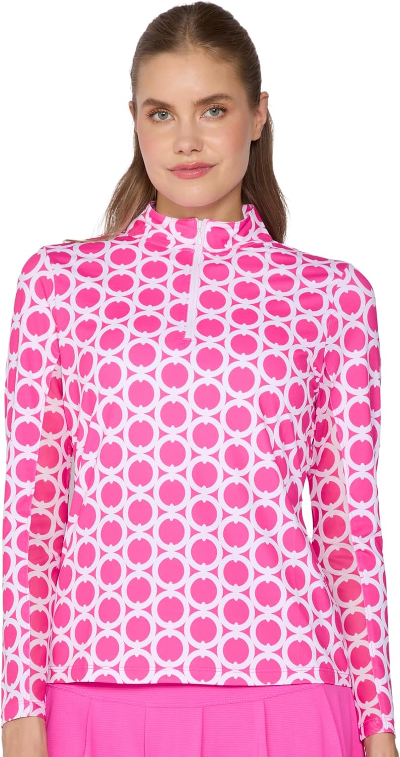 Women’s Danielle Mock Neck Quarter Zip Tennis Golf Pickleball Athletic Fit AthleisureTop Mesh Sleeves Casual Women’s Danielle Mock Neck Quarter Zip Tennis Golf Pickleball Athletic Fit AthleisureTop Mesh Sleeves Casual