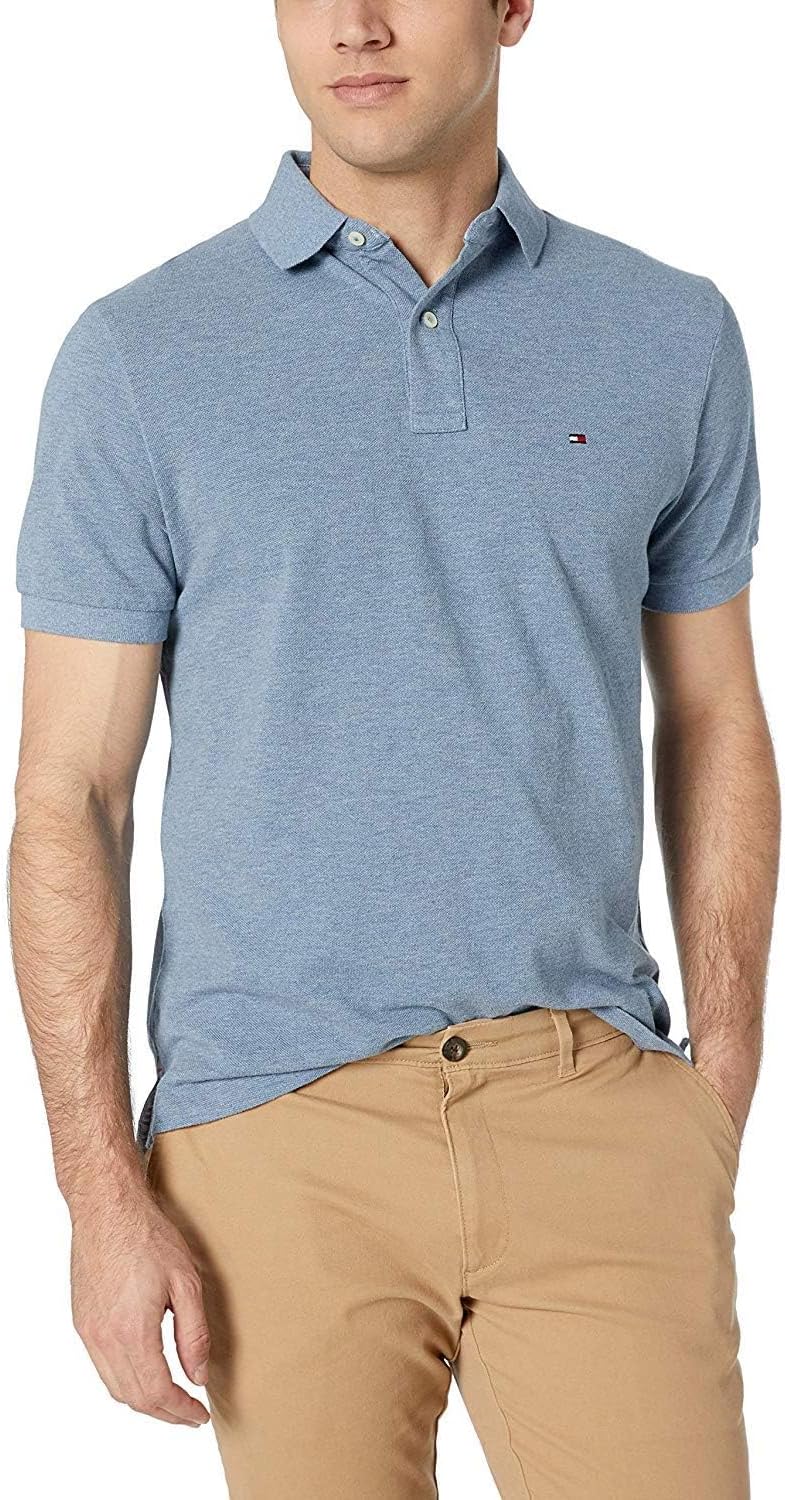 Tommy Hilfiger Men’s Short Sleeve Cotton Pique Polo Shirt in Classic Fit Tommy Hilfiger Men’s Short Sleeve Cotton Pique Polo Shirt in Classic Fit