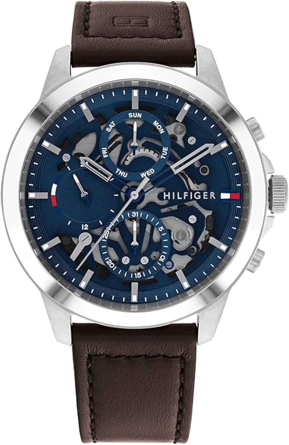 Tommy Hilfiger Men’s Automatic Watch – Stainless Steel, 5 ATM Water Resistant, Modern Stylish Timepiece, Gift for Him, 43mm Tommy Hilfiger Men’s Automatic Watch – Stainless Steel, 5 ATM Water Resistant, Modern Stylish Timepiece, Gift for Him, 43mm