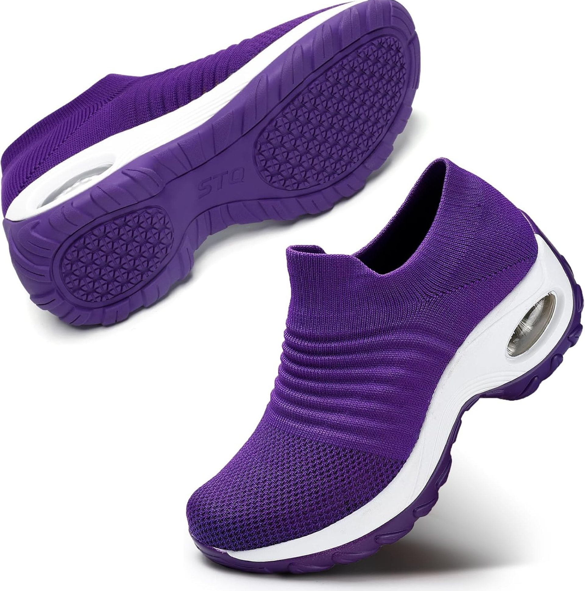 STQ Walking Shoes Women Slip on Sneakers Non Slip Work Air-Cushion Arch Support Tennis Plantar Fasciitis Orthopedic Breathable Mesh Comfortable Ladies Nursing STQ Walking Shoes Women Slip on Sneakers Non Slip Work Air-Cushion Arch Support Tennis Plantar Fasciitis Orthopedic Breathable Mesh Comfortable Ladies Nursing