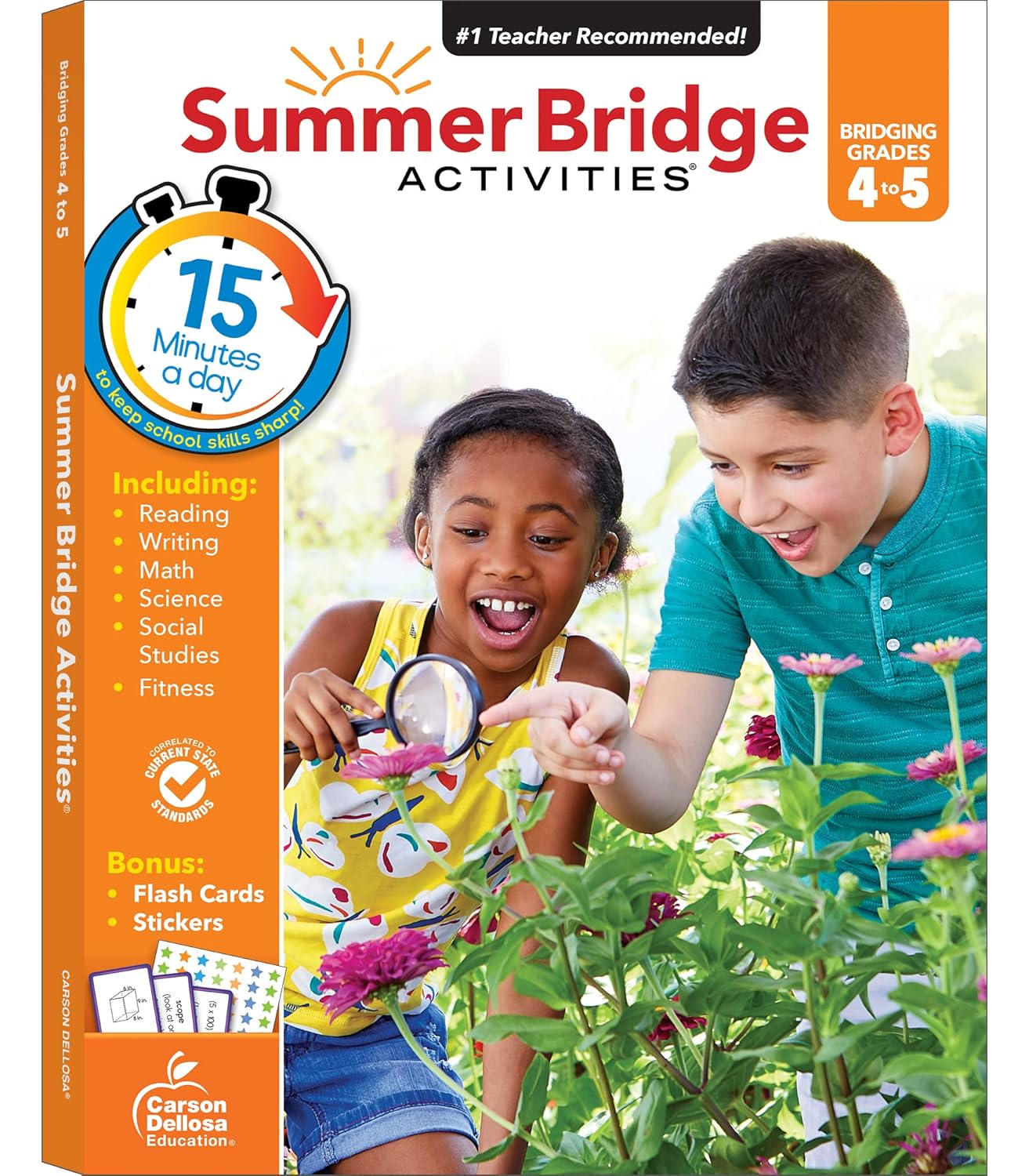 Summer Bridge Activities 4th to 5th Grade Workbooks All Subjects, Activity Book With Math, Reading Comprehension, Science, Fitness, Social Studies, Writing Practice, and Flash Cards Summer Bridge Activities 4th to 5th Grade Workbooks All Subjects, Activity Book With Math, Reading Comprehension, Science, Fitness, Social Studies, Writing Practice, and Flash Cards