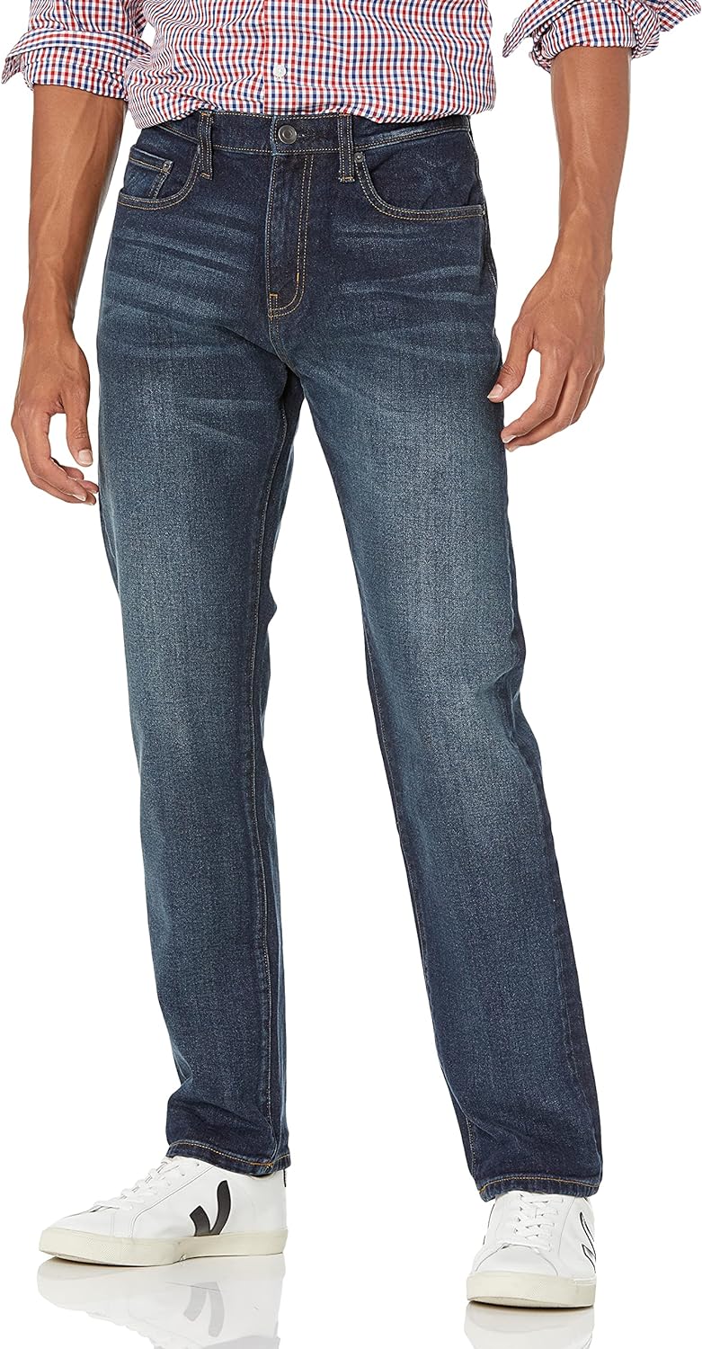 Amazon Essentials Men’s Athletic-Fit Stretch Jeans Amazon Essentials Men’s Athletic-Fit Stretch Jeans