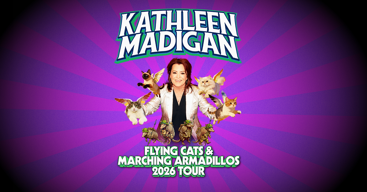 Kathleen Madigan: Flying Cats & Marching Armadillos Tour LIVE at Carolina Theatre – Durham (Saturday) Kathleen Madigan: Flying Cats & Marching Armadillos Tour LIVE at Carolina Theatre – Durham (Saturday)