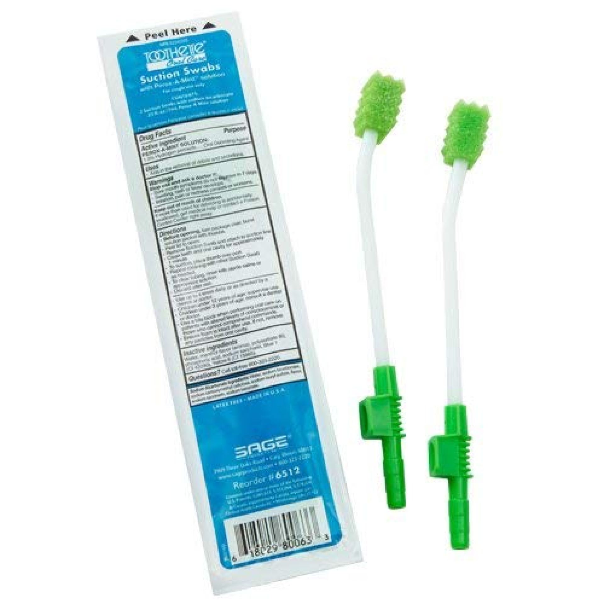 Toothette Oral Care Single Use Suction Swab System with Perox-A-Mint (50 Packages, 2 swabs/pkg) Toothette Oral Care Single Use Suction Swab System with Perox-A-Mint (50 Packages, 2 swabs/pkg)
