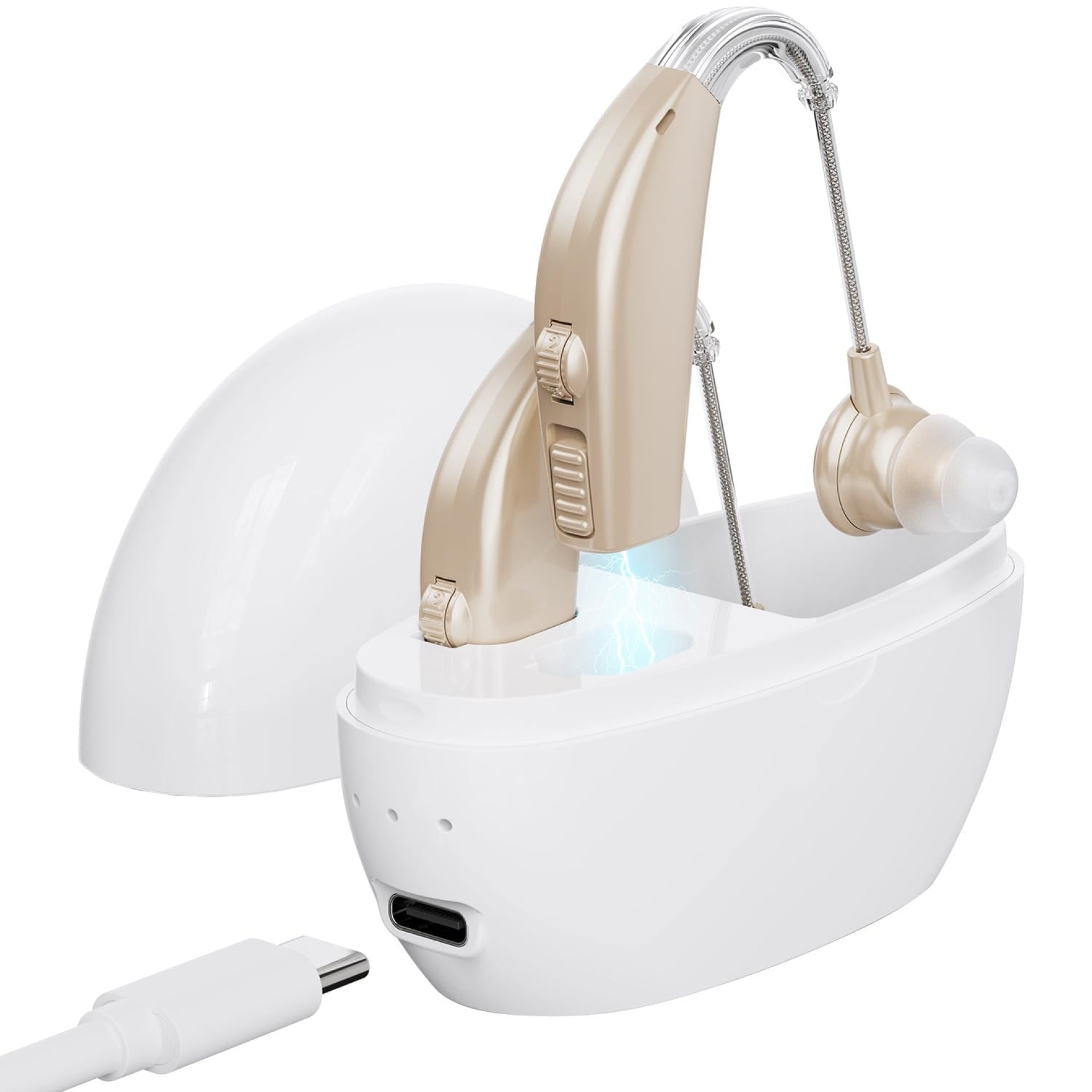 Hearing Aids Hearing Amplifiers for Seniors Rechargeable with Noise Cancelling Hearing Aid Loss Amplifier Seniors and Adults Charging Case Volume Control Hearing Aids Hearing Amplifiers for Seniors Rechargeable with Noise Cancelling Hearing Aid Loss Amplifier Seniors and Adults Charging Case Volume Control