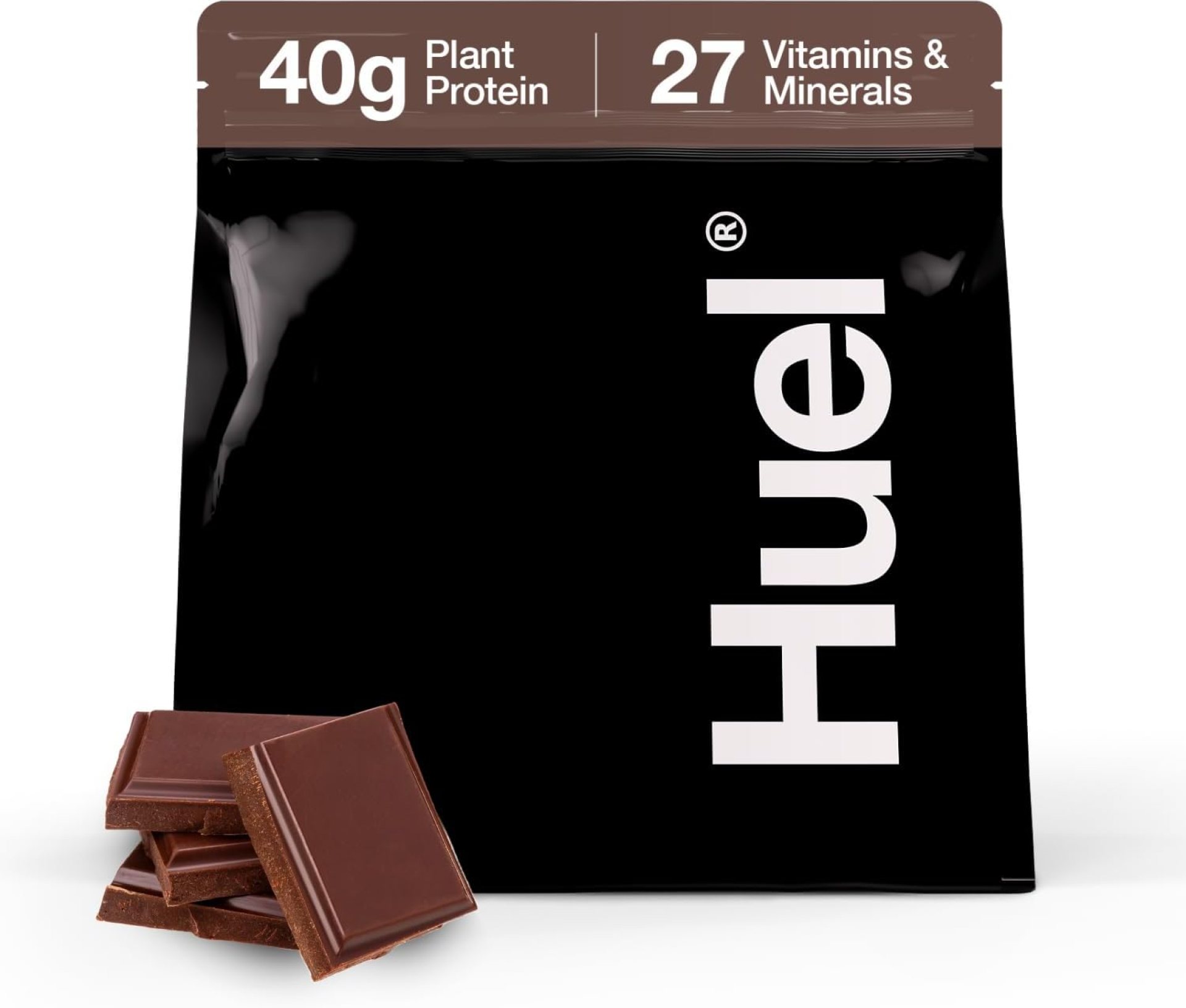 Huel Black Edition | Chocolate 40g Vegan Protein Powder | Nutritionally Complete Meal | 27 Vitamins and Minerals, Gluten Free | 17 Servings | Scoop not Included to Reduce Plastic Huel Black Edition | Chocolate 40g Vegan Protein Powder | Nutritionally Complete Meal | 27 Vitamins and Minerals, Gluten Free | 17 Servings | Scoop not Included to Reduce Plastic