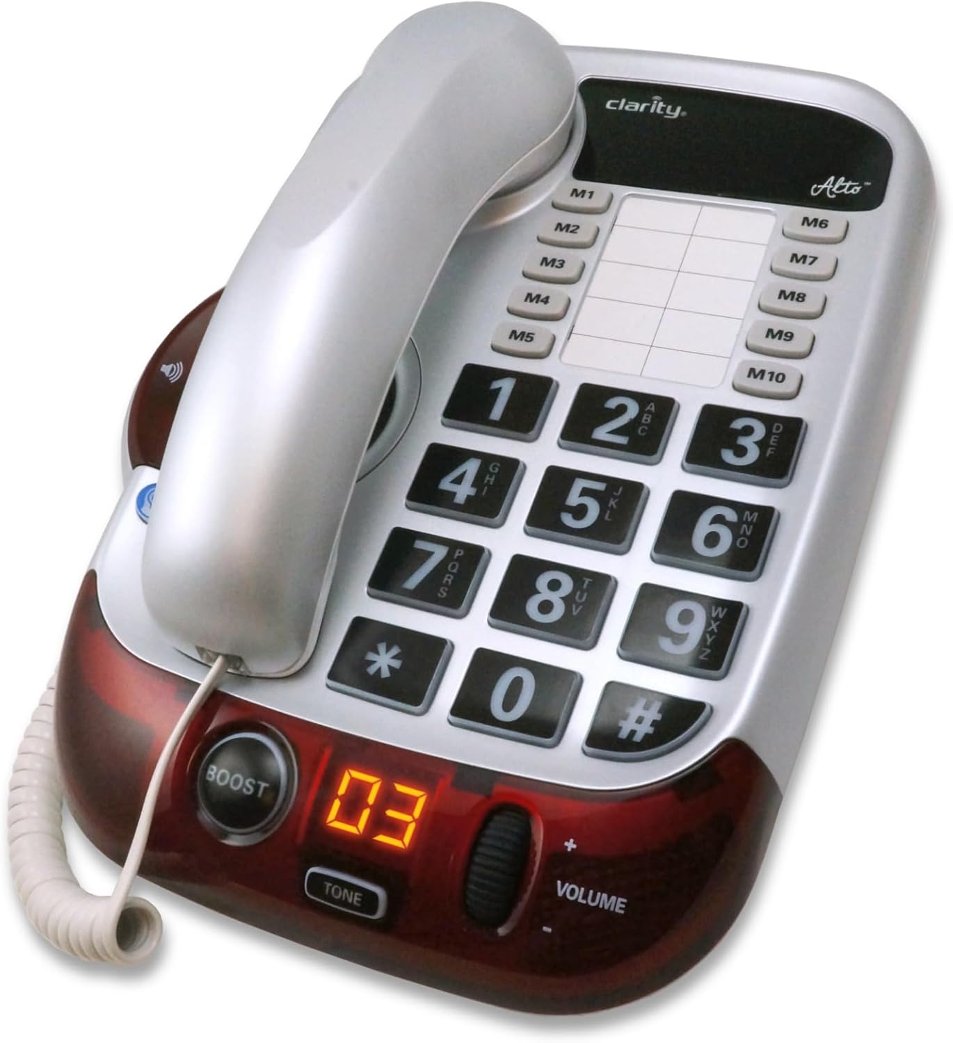 Clarity Alto 54005.001 Digital Extra Loud Big Button Speakerphone Clarity Alto 54005.001 Digital Extra Loud Big Button Speakerphone