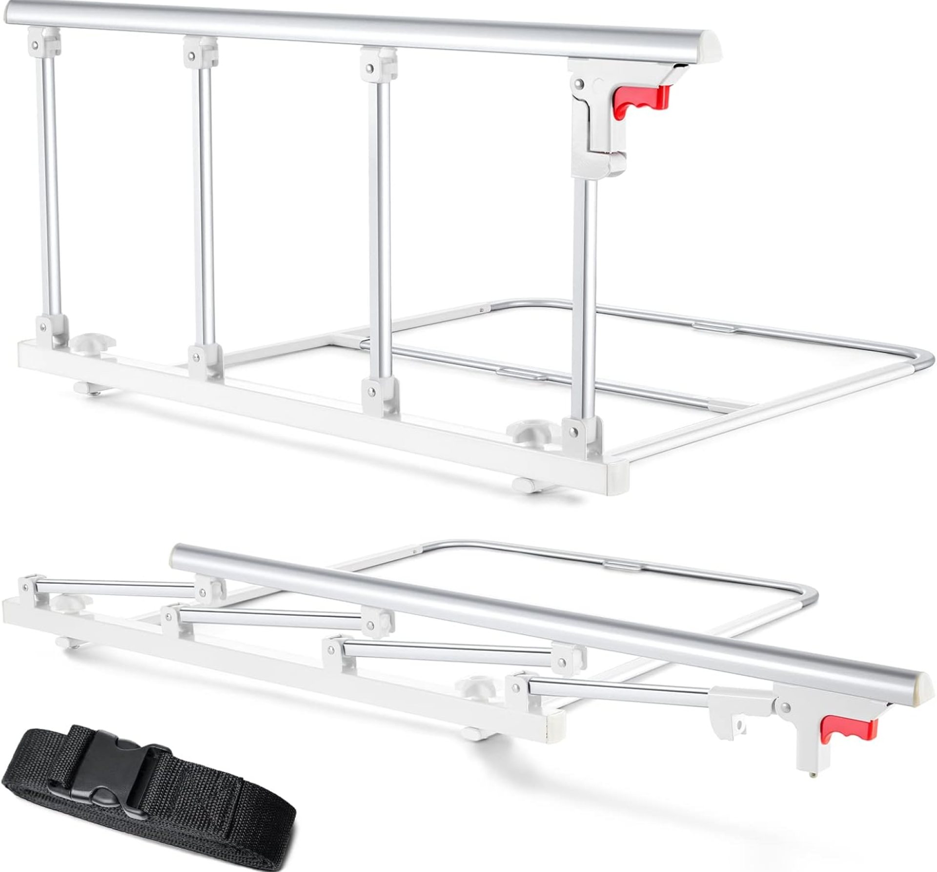 Bed Rails for Elderly Adults Safety, Folding Bedside Assist Rail Handle, Fall Prevention Safety Hand Guard Grab for Seniors & Surgery Patients, Fit King, Queen, Full, Twin(Tool-Free Assembly) Bed Rails for Elderly Adults Safety, Folding Bedside Assist Rail Handle, Fall Prevention Safety Hand Guard Grab for Seniors & Surgery Patients, Fit King, Queen, Full, Twin(Tool-Free Assembly)