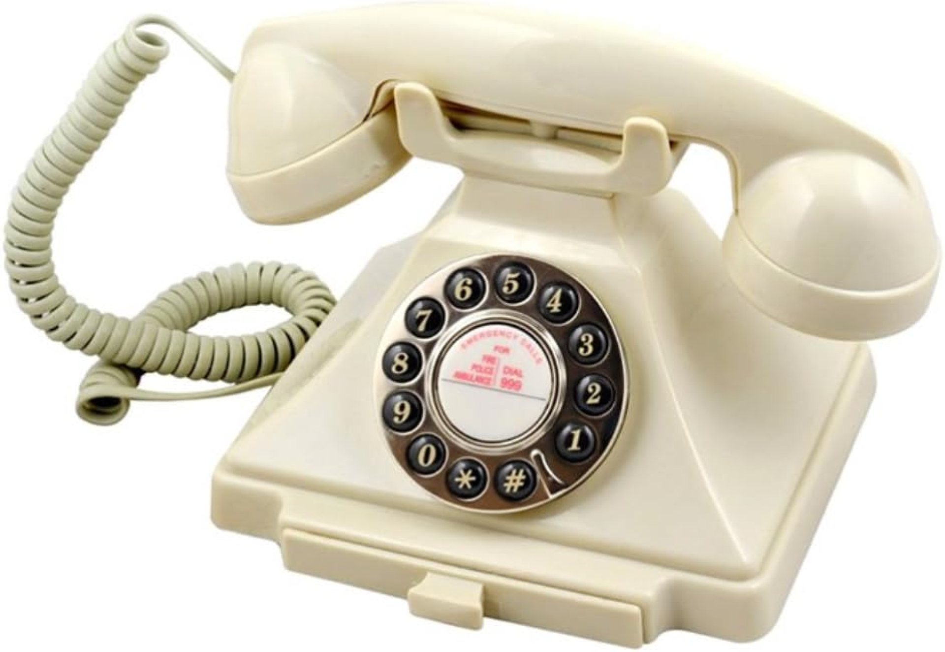 GPO Carrington Classic Retro Push-Button Phone – Pull-Out Tray, Traditional Bell Ring Tone – Ivory GPO Carrington Classic Retro Push-Button Phone – Pull-Out Tray, Traditional Bell Ring Tone – Ivory